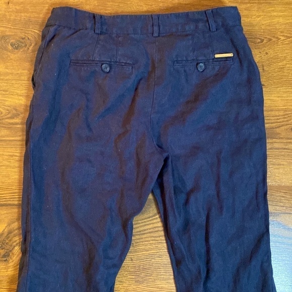🌷 Michael Kors🌷 Dark Navy Blue Linen Chino Pants - Picture 6 of 7